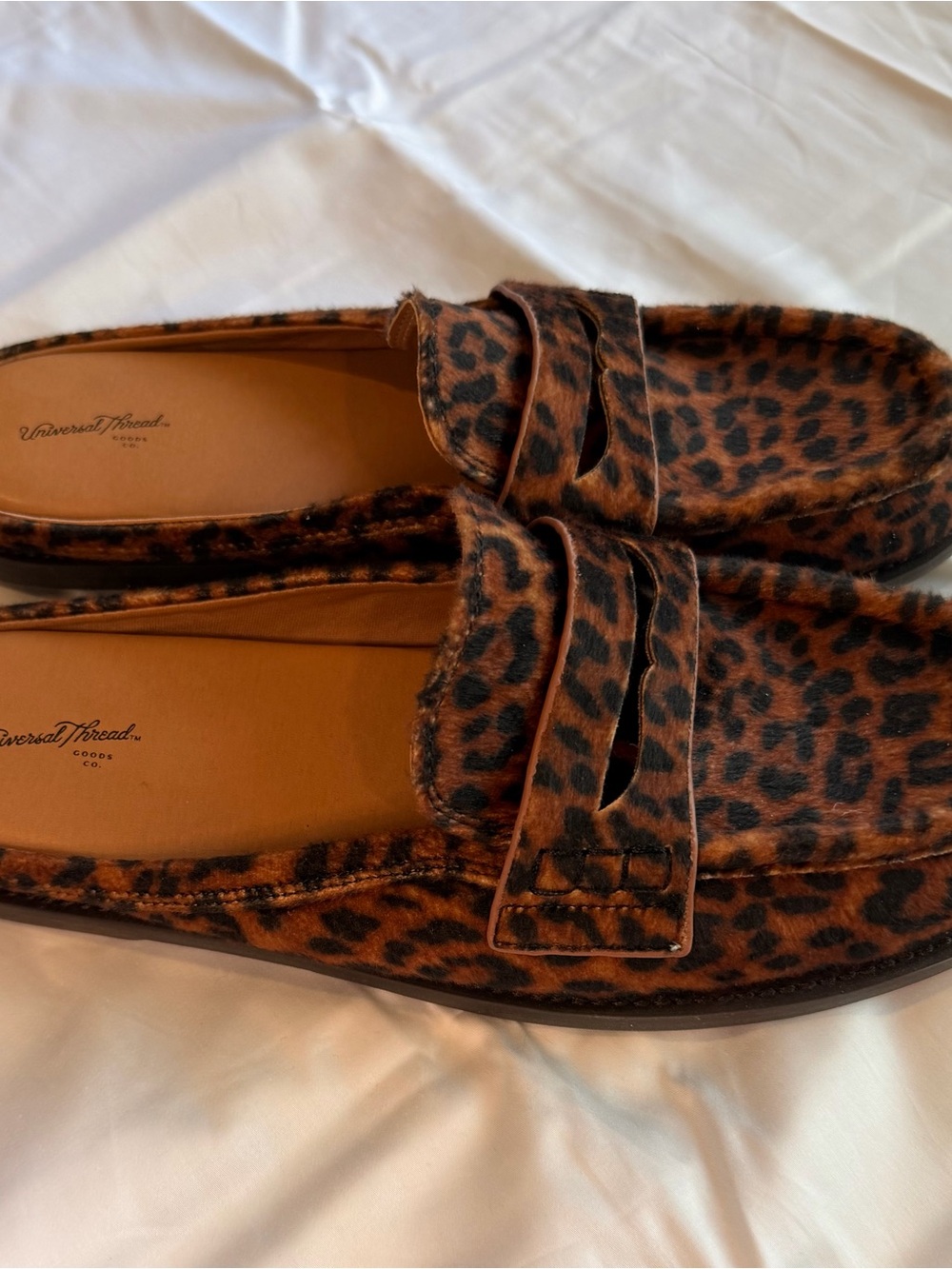 Universal Thread Leopard-Print Mules in Brown and Black